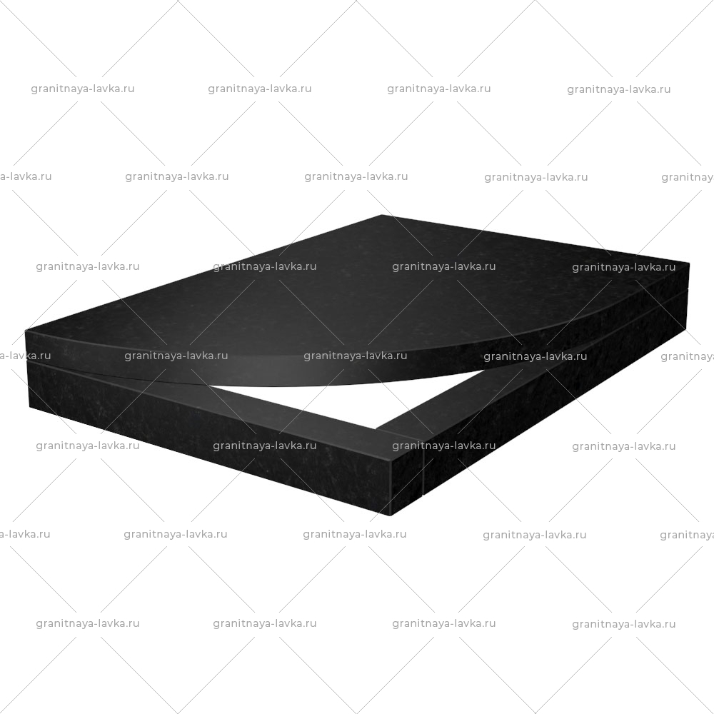 Полуцветник на могилу № 44