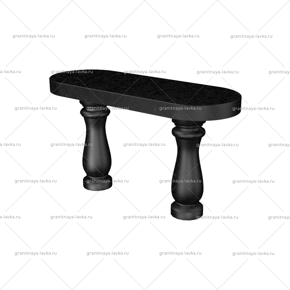 Лавочка гранитная на кладбище № 18