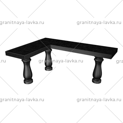 Купить Лавочка гранитная на кладбище № 30 в Тюмене