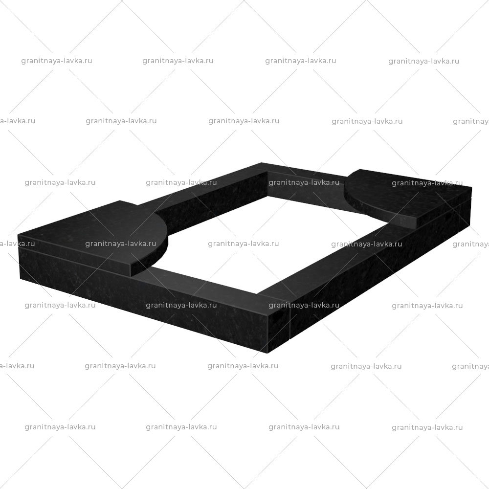 Полуцветник на могилу № 88