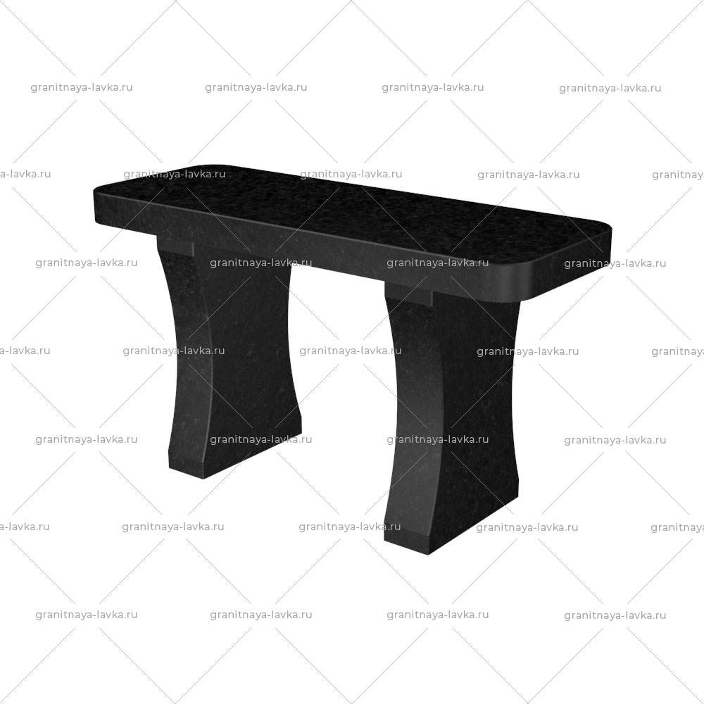 Лавочка гранитная на кладбище № 8