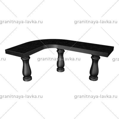 Купить Лавочка гранитная на кладбище № 36 в Тюмене